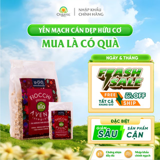 Date tháng 3/2027 yến mạch nguyên cám cán dẹp hữu cơ 500g sottolestelle