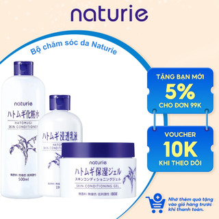  Gel Dưỡng Da Nước Hoa Hồng Hatomugi Naturie Conditioning Gel Chiết Xuất Từ Hạt Cây Ý Dĩ 