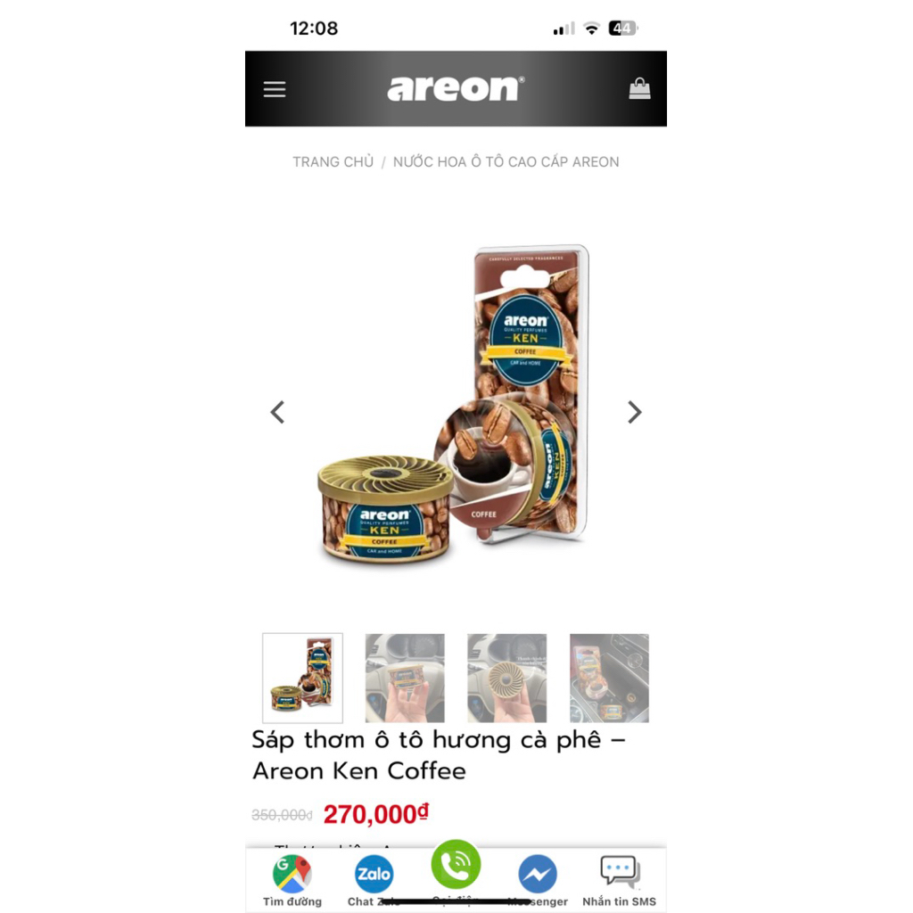 Sáp thơm ô tô AREON chính hãng