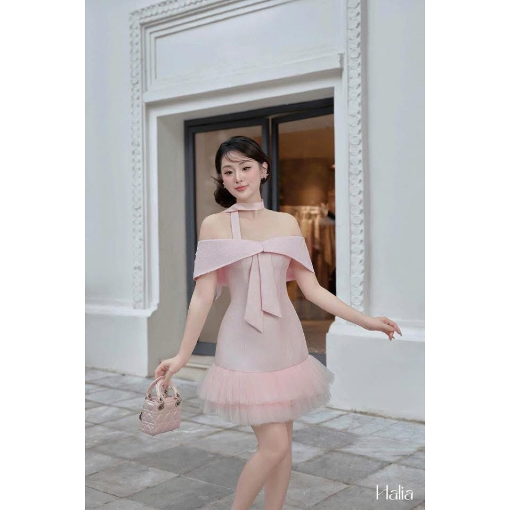 [HALIA-LOVELYN] VÁY SIÊU XINH ĐI TIỆC [HỒNG]- Size M