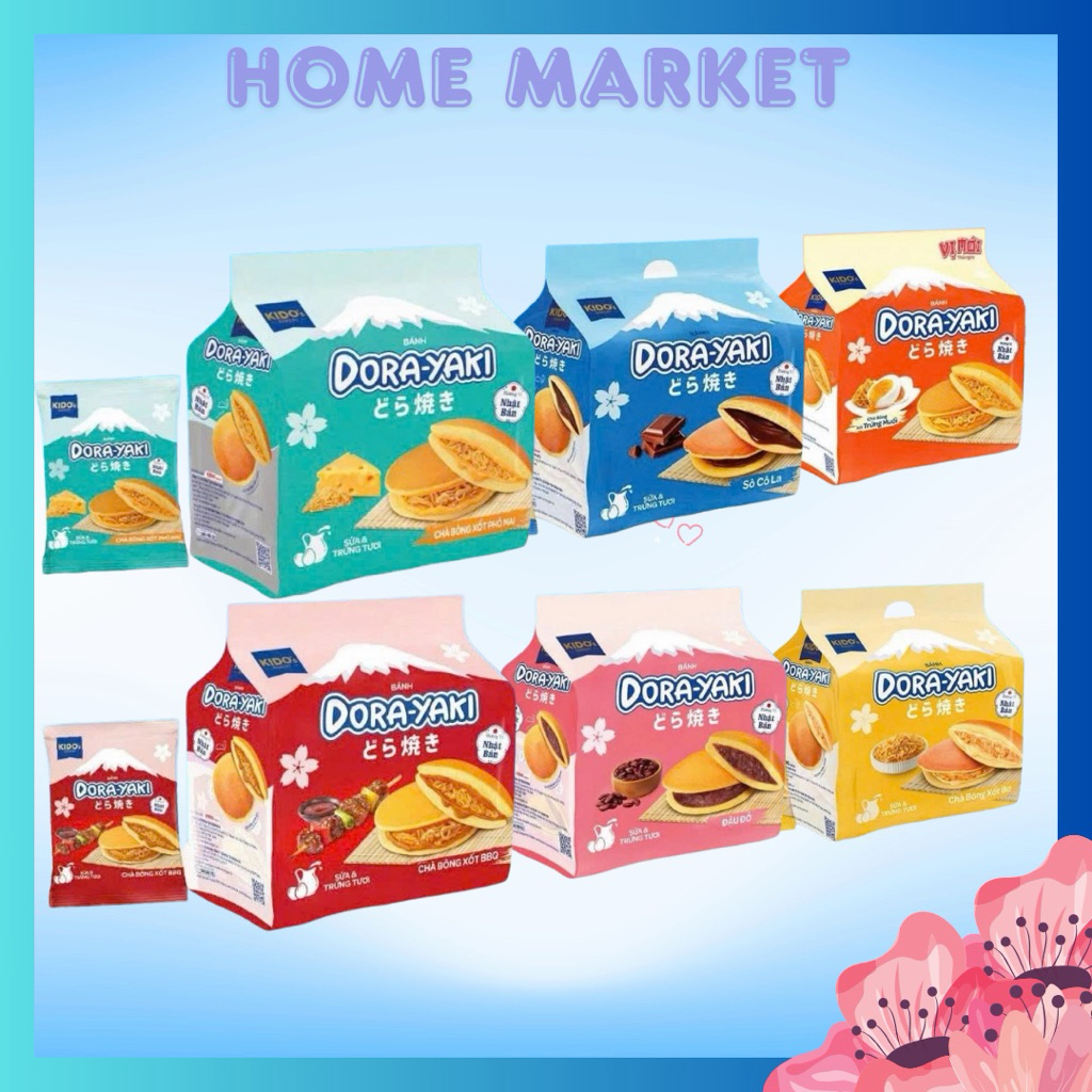Bánh Dora-yaki KIDO’S Bakery Đủ Vị Túi 150g (gồm 5 bánh)