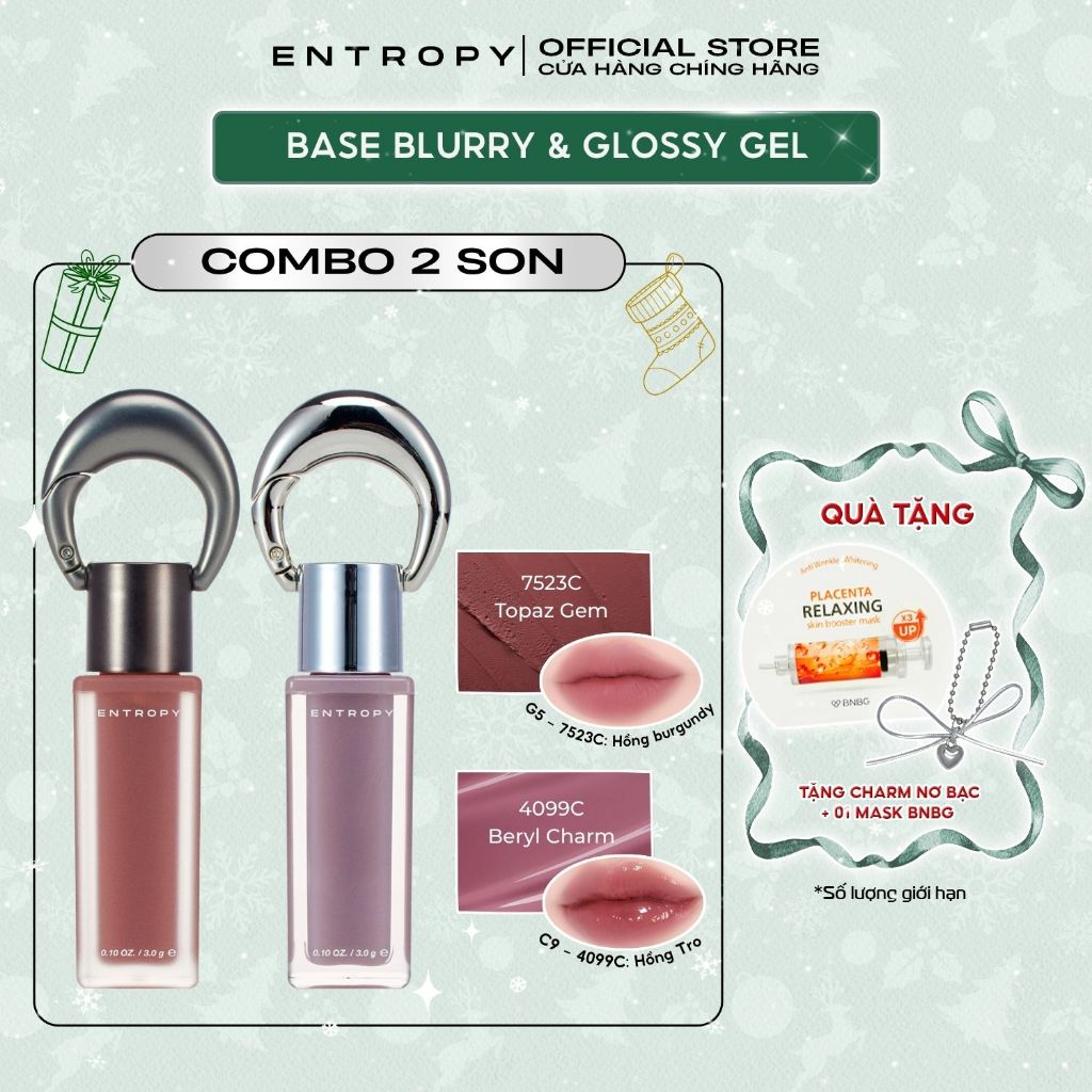 COMBO 2 Cool 7523C- Topaz Gem & 4099C- Beryl Charm Entropy Son Charm Tint 3.0g x2