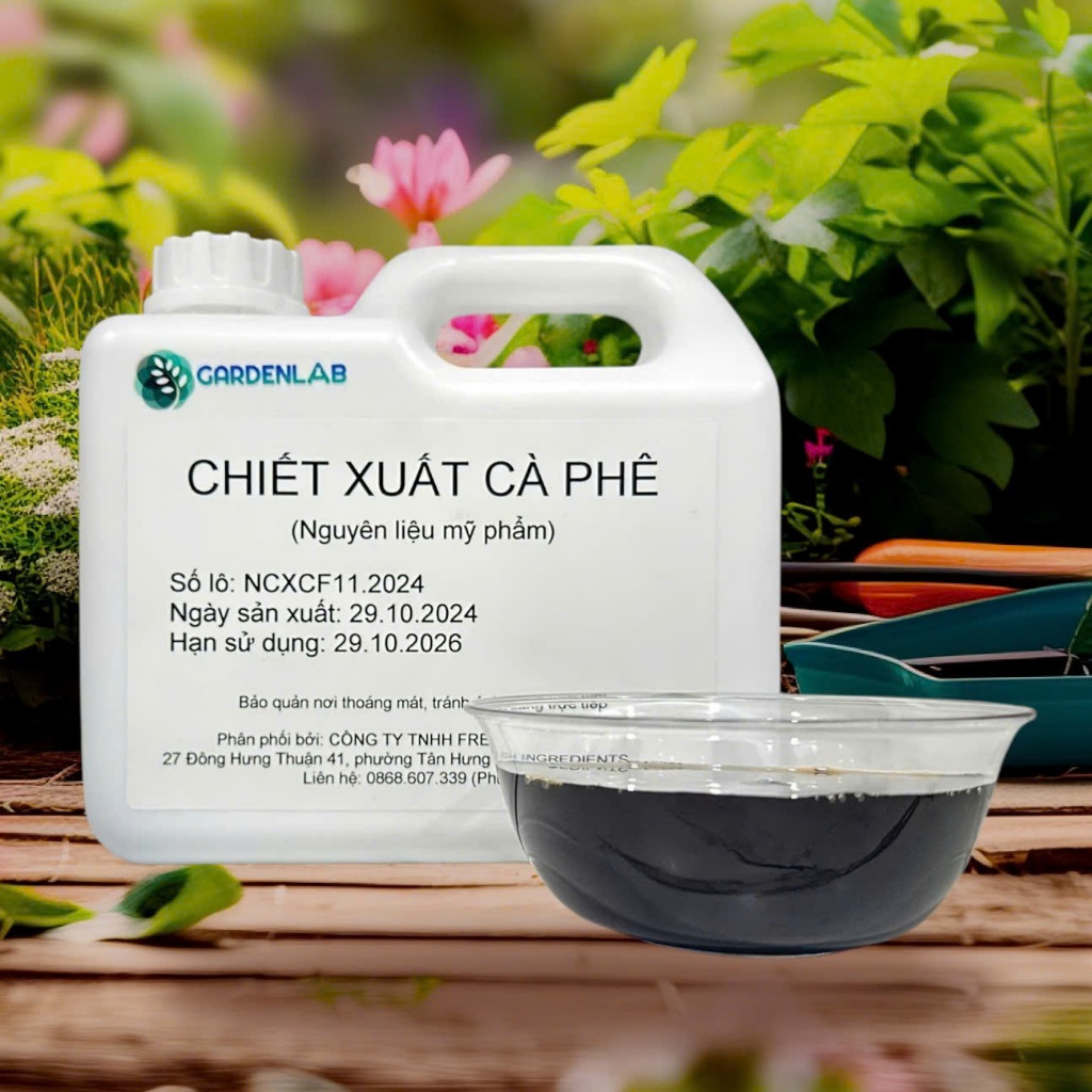 Mẫu thử 50gr - CHIẾT XUẤT CÀ PHÊ - Nguyên liệu mỹ phẩm - GARDENLAB.VN