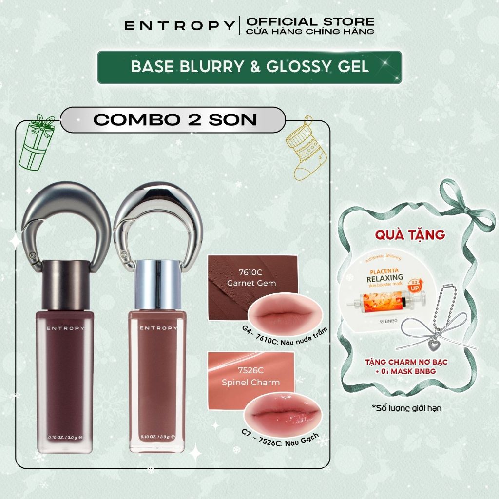 COMBO 2 Cool Neutral 7610C- Garnet Gem & 7526C- Spinel Charm Entropy Son Charm Tint 3.0g x2
