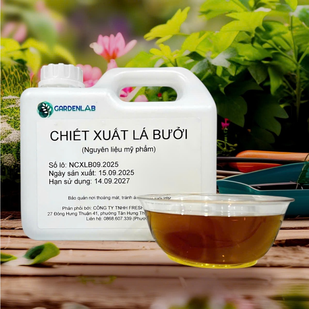 Mẫu thử 50gr - CHIẾT XUẤT LÁ BƯỞI - Nguyên liệu mỹ phẩm - GARDENLAB.VN