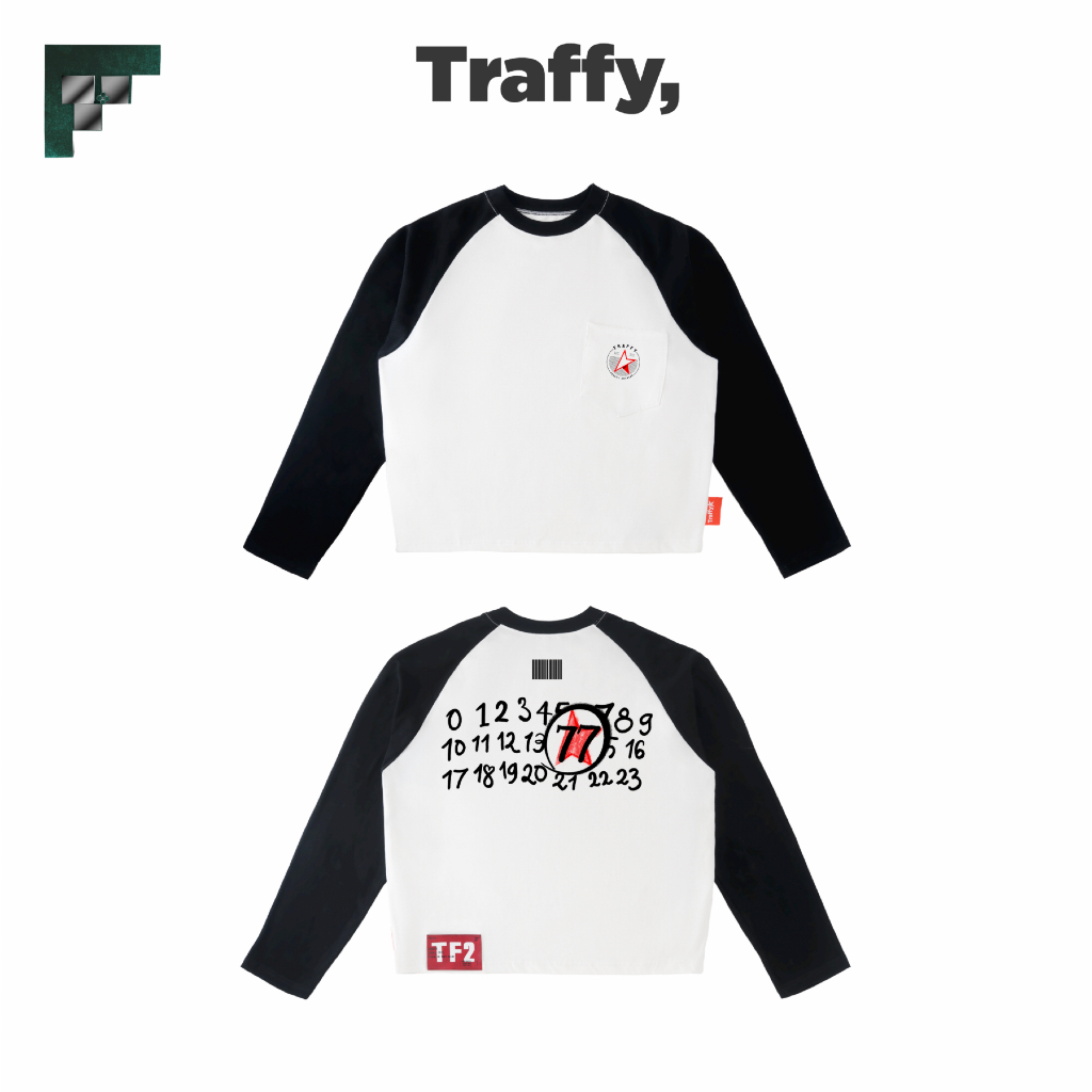 TRAFFY Se7ven Martini Raglan Áo Thun Raglan Tay Dài Starboy/Stargirl Form Oval Cotton 2c Unisex | BigBuy360 - bigbuy360.vn