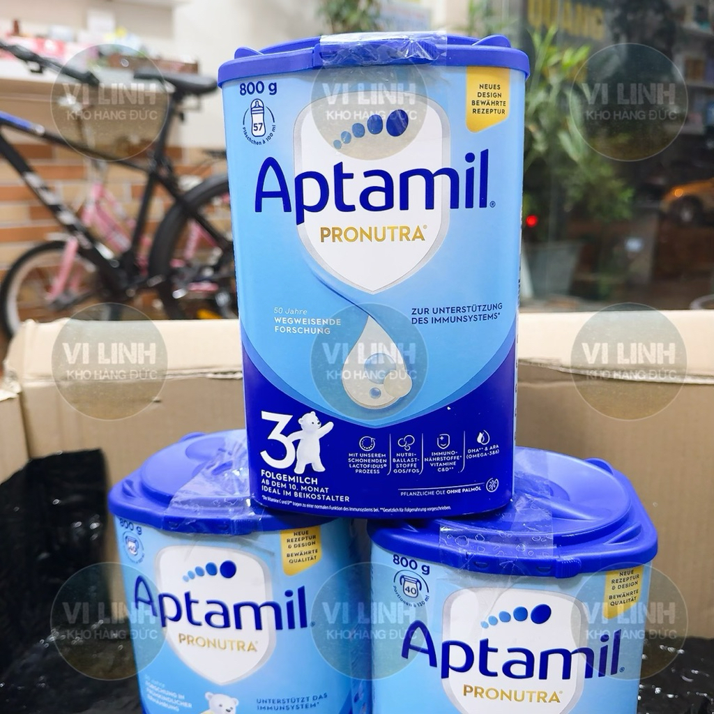 Sữa aptamil Đức (Aptamil xanh nội địa Đức) 800g số 3 mẫu mới date 2027