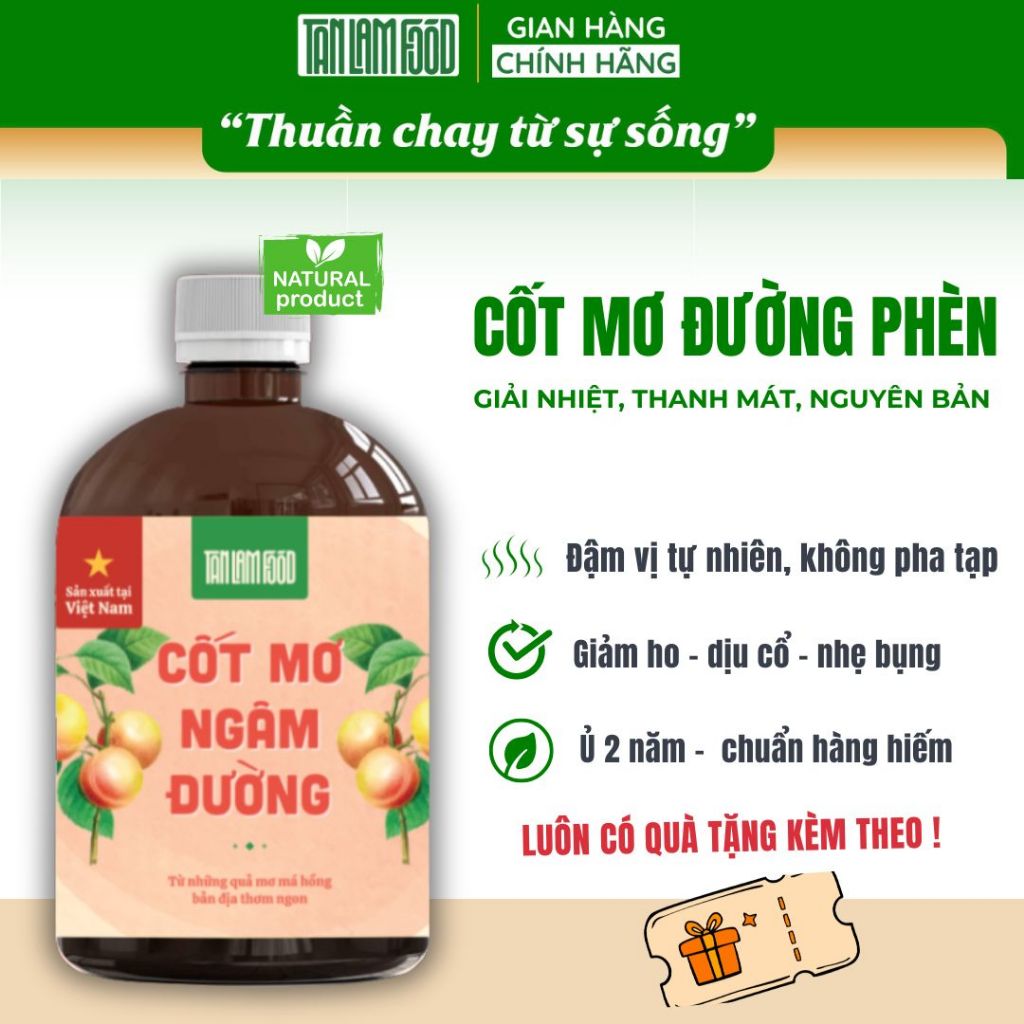 Nước cốt mơ ngâm đường Tân Lâm Food