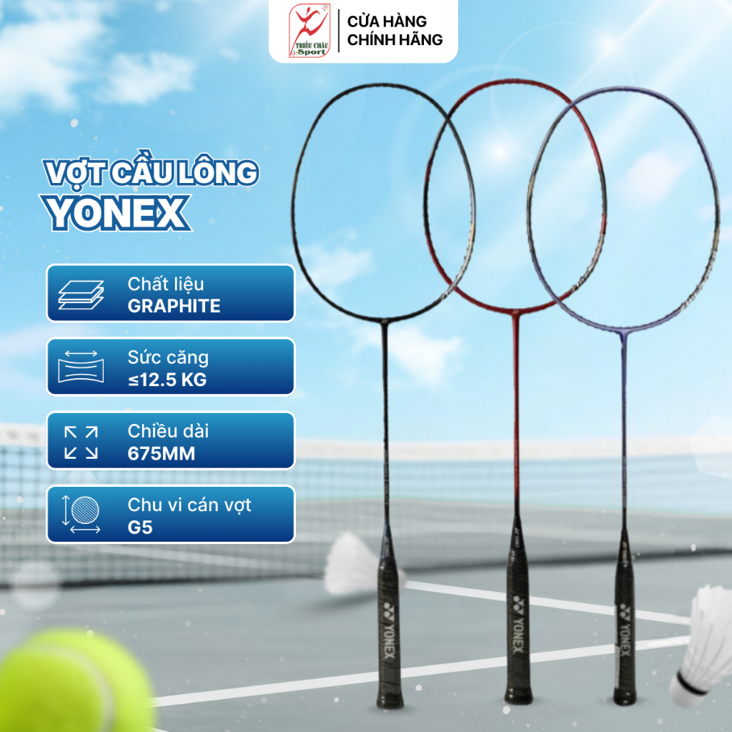 Vợt cầu lông Yonex Arcsaber 1 Feel,Clear,Ability chất liệu HM Graphite | Triều Châu sport