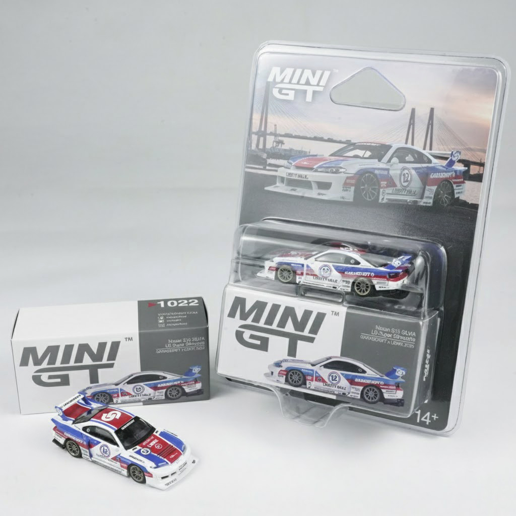Mô hình xe Nissan LB-Super Silhouette S15 SILVIA GARASIDRIFT x LBWK 2025  tỉ lệ 1:64 Minigt MGT01022