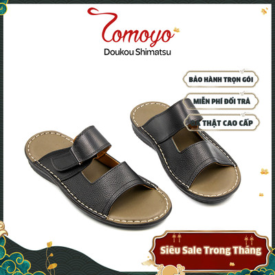 SIÊU SALE 8.8-Dép Nam Quai Ngang Da Bò Thật Tomoyo TMD10101