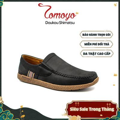 SIÊU SALE 8.8-Giày Lười Nam Da Nubuck Lót Da Cừu Cực Êm Tomoyo TMN08101
