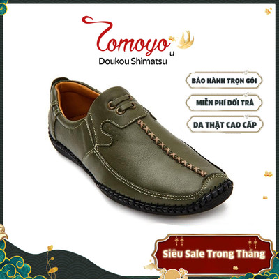 SIÊU SALE 8.8-Giày Da Nam Đế May Siêu Êm Tomoyo TMN20908