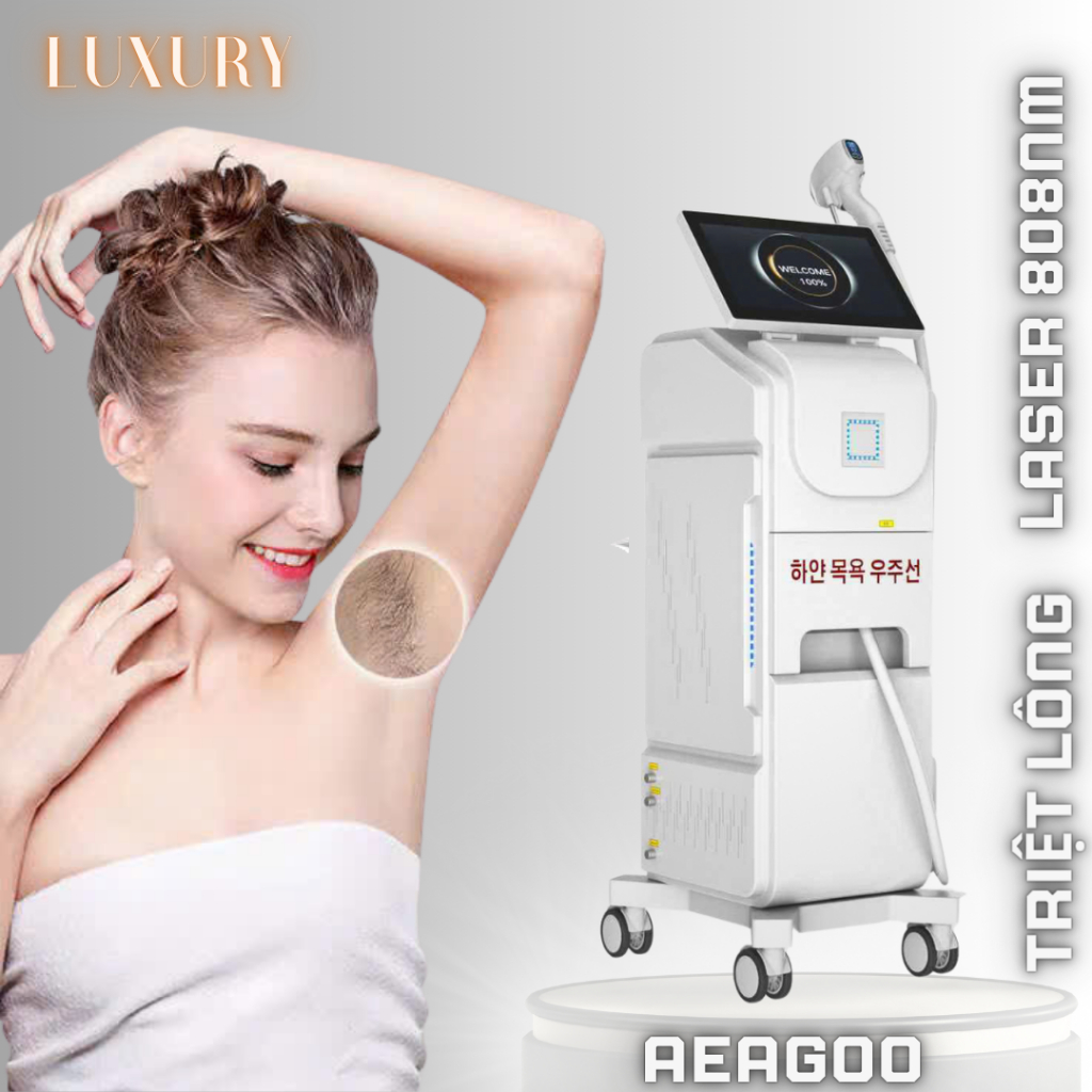 Máy triệt lông Diode laser Máy triệt lông lạnh Máy triệt lông vĩnh viễn