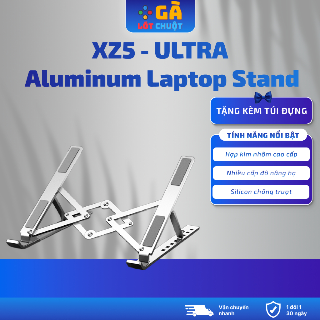 Giá Đỡ Laptop XZ5 Ultra 18 Inch – Tản Nhiệt Hiệu Quả, Thiết Kế Hiện Đại, Công Thái Học Chuẩn, Gập Gọn Tiện Lợi