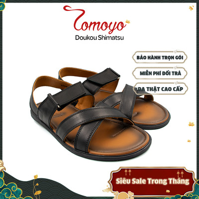 SIÊU SALE 8.8-Giày Sandal Nam thủ công da bò cao cấp TOMOYO TMS80201
