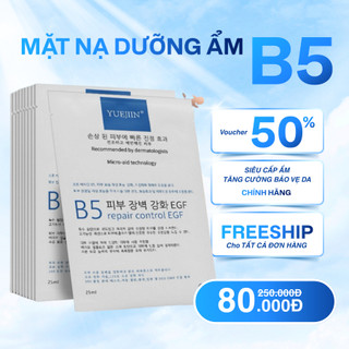  Hộp 10 Miếng mặt nạ B5 Repair Control EGF Yuejin cấp ẩm sâu phục hồi da hư tổn dưỡng sáng da. 