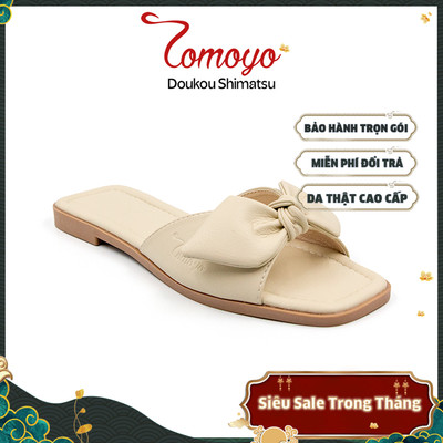 SIÊU SALE 8.8-Dép Quai Thắt Nơ Da Micro Tomoyo TMW31909