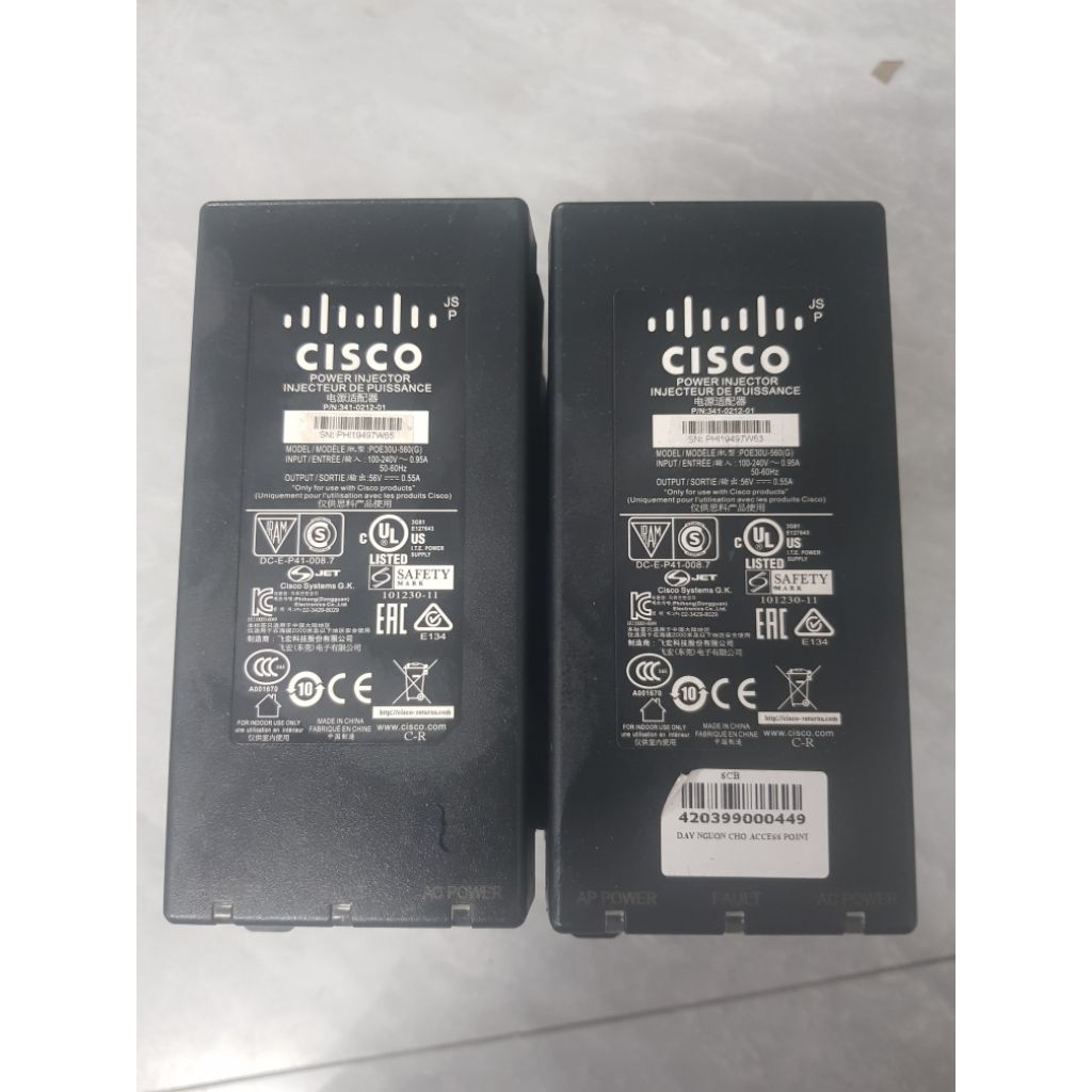 CISCO 341-0212-01 - Cisco Power Injectr AP1140/1250/1260/3500 Series