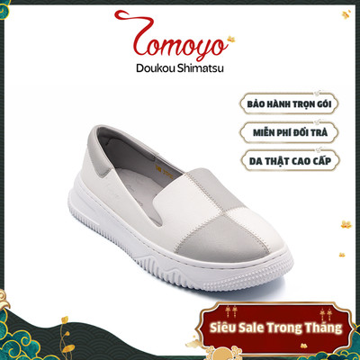 SIÊU SALE 8.8-Giày Sneaker Nữ Tomoyo Da Microfiber Hoạ Tiết Sọc Caro "SIÊU CÁ TÍNH" TMW31200