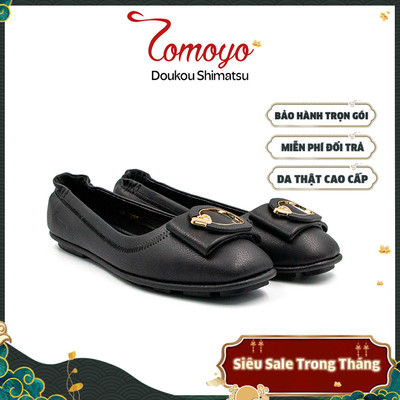 SIÊU SALE 8.8-Giày Búp Bê Phối Khoá Da Micro Siêu Nhẹ Tomoyo TMW32101