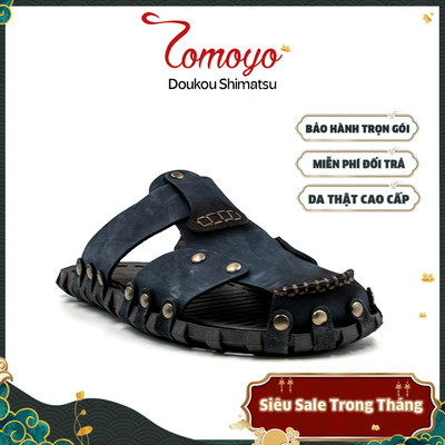 SIÊU SALE 8.8-Dép Rọ Nam Da Bò Thật Tomoyo TMD10304