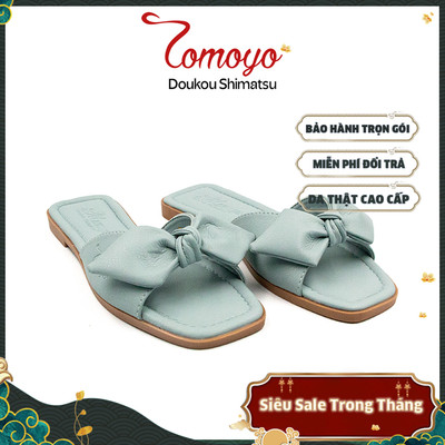 SIÊU SALE 8.8-Dép Quai Thắt Nơ Da Micro Tomoyo TMW31904