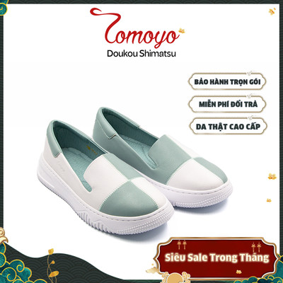 SIÊU SALE 8.8-Giày Sneaker Nữ Tomoyo Da Microfiber Hoạ Tiết Sọc Caro "SIÊU CÁ TÍNH" TMW31207