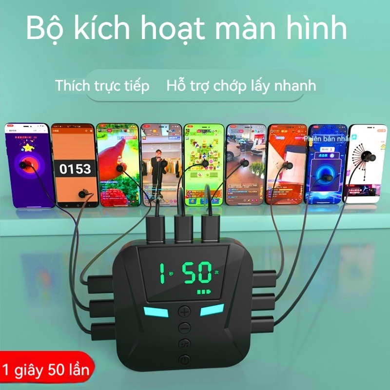 Máy Chạm Màn Hình Tự Động Cho Điện Thoại - Thiết Bị Click Auto Chuyên Dụng Livestream Tăng Tim Like