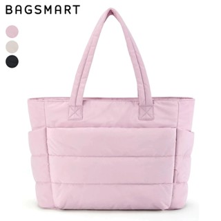 [Giao hàng nhanh] BAGSMART Túi tote phồng cho nữ túi đeo vai nhẹ chống thấm nước thích hợp cho du lịch công sở tập gym