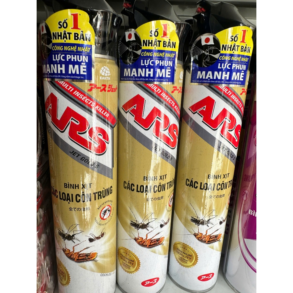 Chai xịt côn trùng ARS không mùi 600ml/nhang muỗi ARS - (hàng chính hãng)