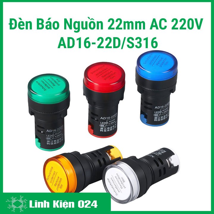 Đèn Báo Nguồn AC 220V AD16-22D/S31