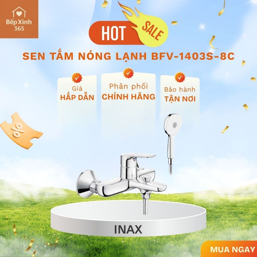 Sen tắm INAX nóng lạnh BFV-1403S-8C - Thiết Kế Hiện Đại, Sang Trọng