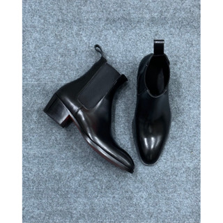  Giày Chelsea boots 5cm da bò Bangladesh đế gỗ phíp bảo hành 12 tháng 