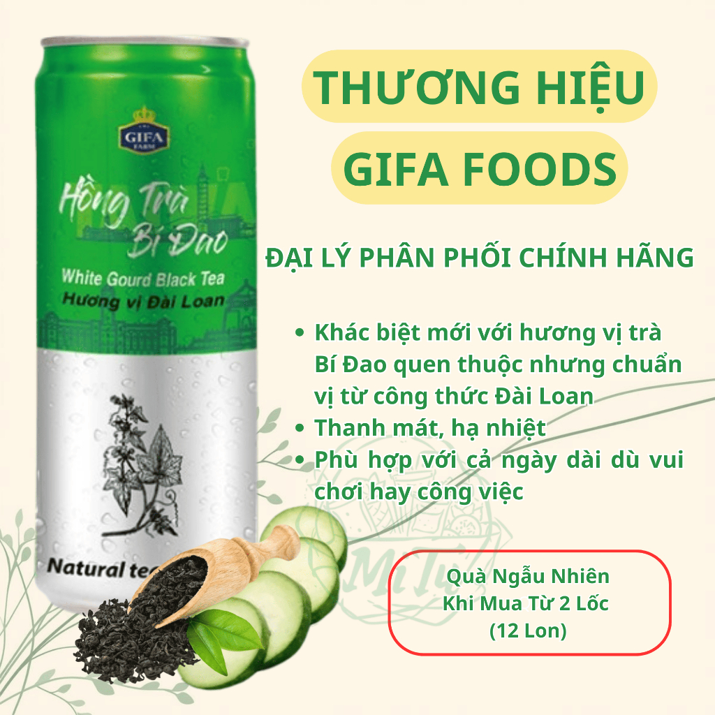 HỒNG TRÀ BÍ ĐAO ( WHITE GOURD BLACK TEA) hiệu GIFA - Hương Vị Đài Loan - ĐẠI LÝ TRỰC TIẾP TỪ HÃNG