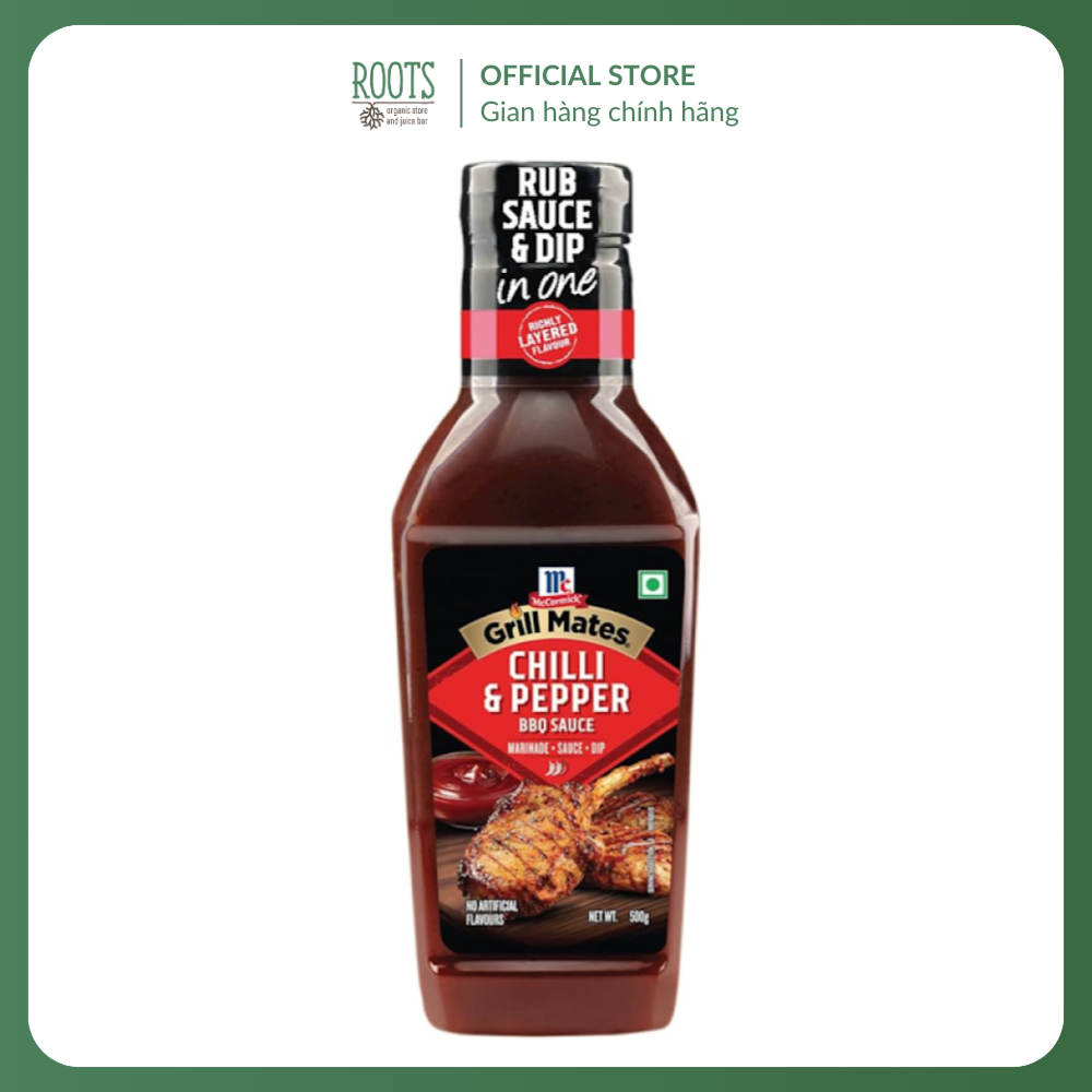 (Ship hỏa tốc) MCCORMICK - Sốt BBQ Vị Ớt & Tiêu, Grill Mates, Chilli & Pepper BBQ Sauce (500g)