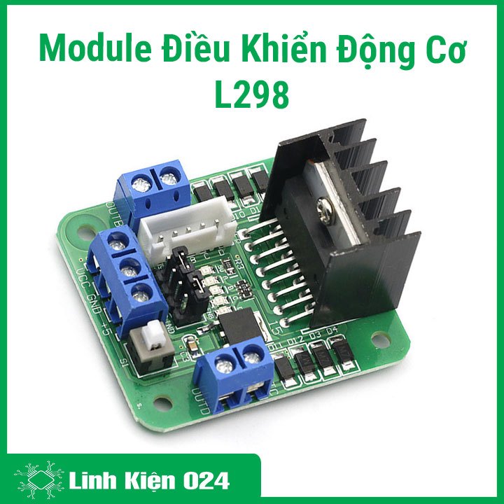 Module điều khiển động cơ L298 xanh