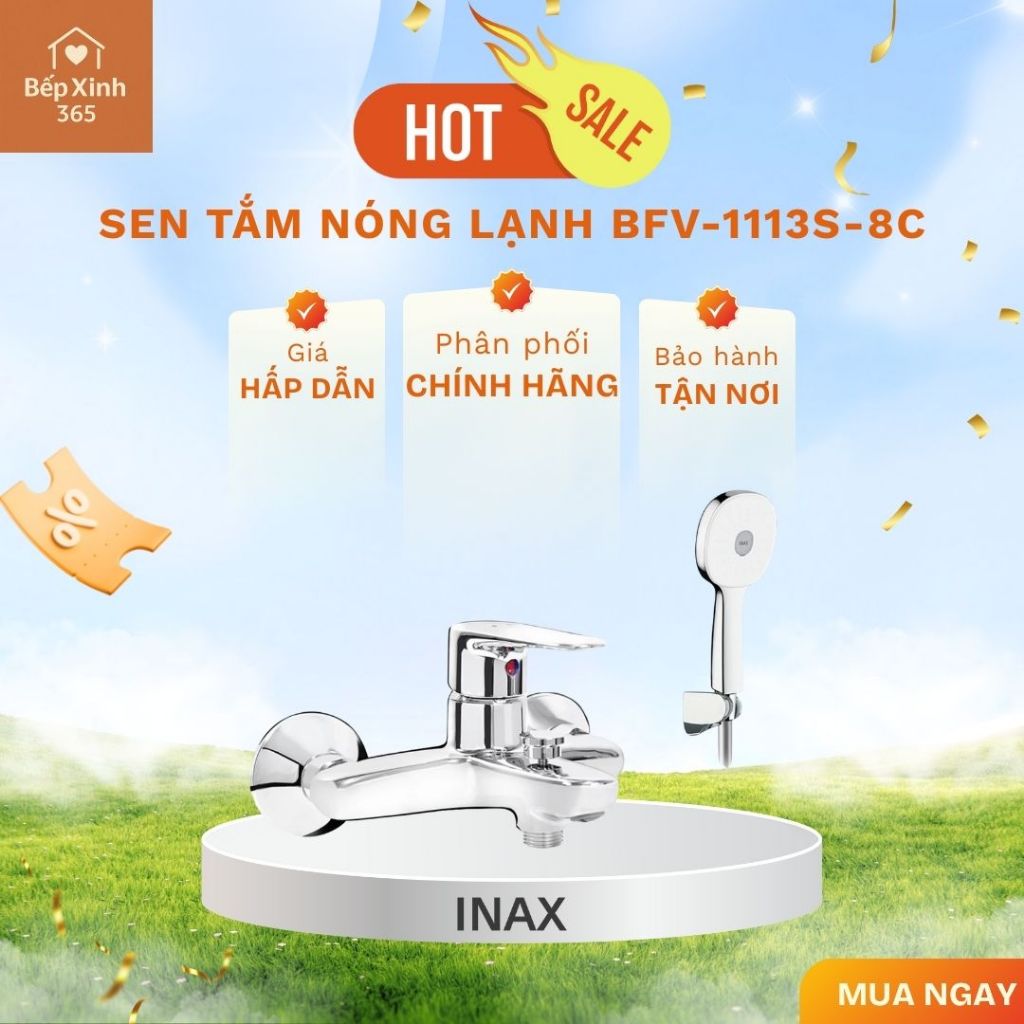 Sen tắm INAX nóng lạnh BFV-1113S-8C - Thiết Kế Sang Trọng, Chất Lượng Cao