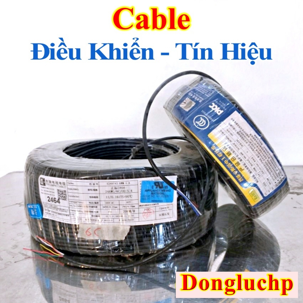 Dây cáp tín hiệu điều khiển không chịu uốn không chống nhiễu 3 4 6 8 10 12 lõi 24AWG 20AWG 18AWG