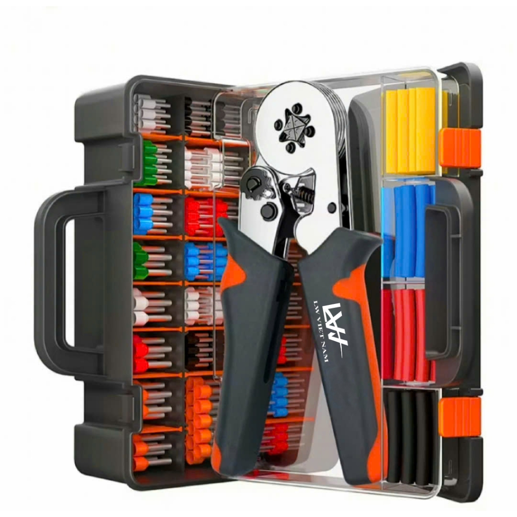 Kìm bấm cos lục giác 6 cạnh HSC8 6-6A tự điều chỉnh 2120 đầu cos đủ loại cos ống tròn cos pin