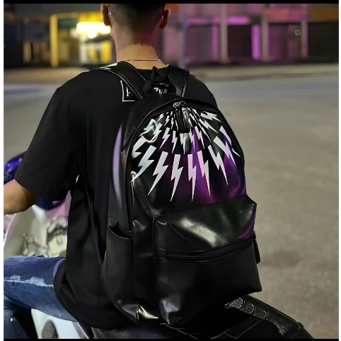 balo boy phố, cặp đựng sách thời trang nam nữ họa tiết in 3d đựng vừa a4 laptop atlat địa lí