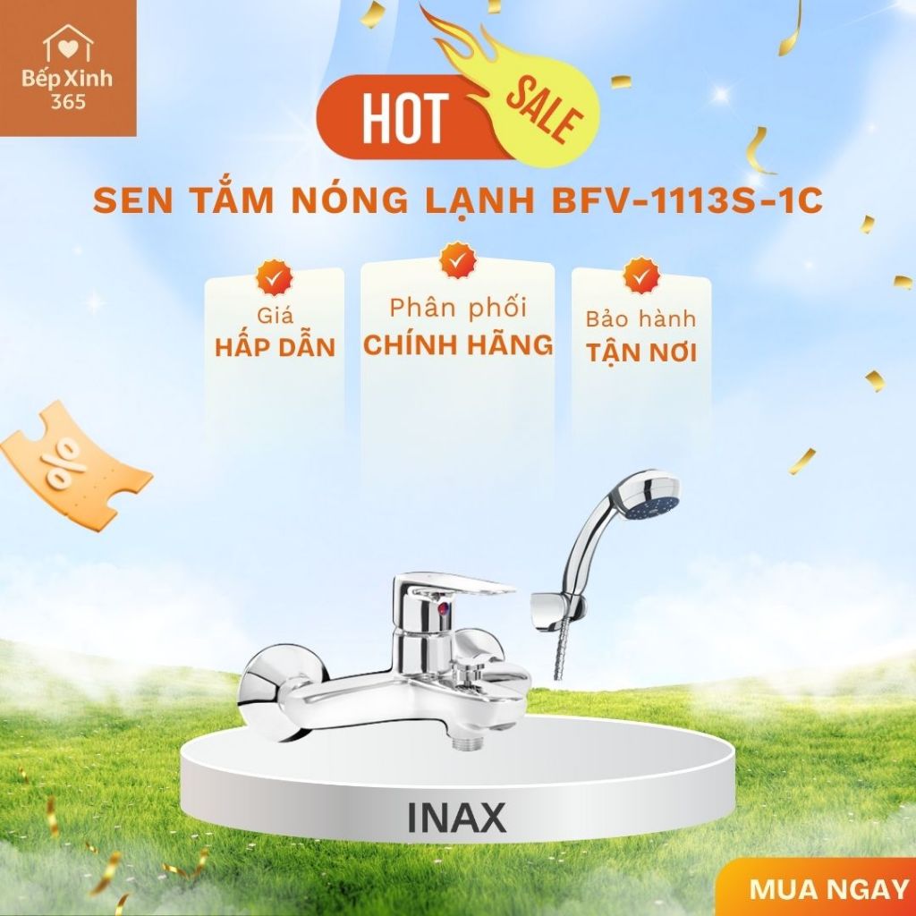 Sen tắm INAX nóng lạnh BFV-1113S-1C - Sang Trọng, Bền Đẹp, Hàng Chính Hãng