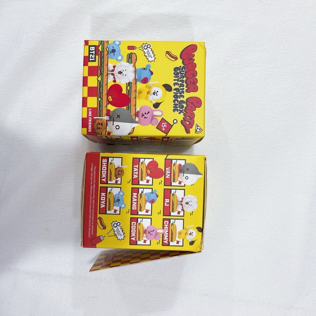 [CHÍNH HÃNG] Unseal Miniso Blindbox series Fast Foods BT21 Koya Mang