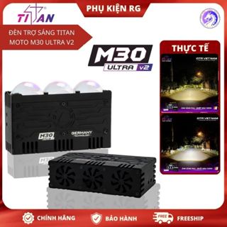 M30 Ultra V2, Đèn Trợ Sáng TITAN M30 ULTRA V2 Công Suất Mạnh, Siêu Sáng Chống Nước IP68 , BH 18Tháng