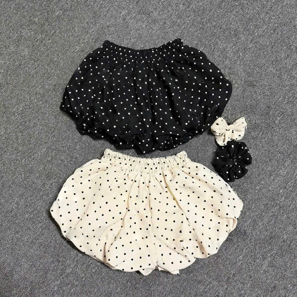 Quần Short Bí Phồng Chấm Bi Dễ Thương Lưng Chun- Trendy 12 Tháng Sáu MA 609 | BigBuy360 - bigbuy360.vn