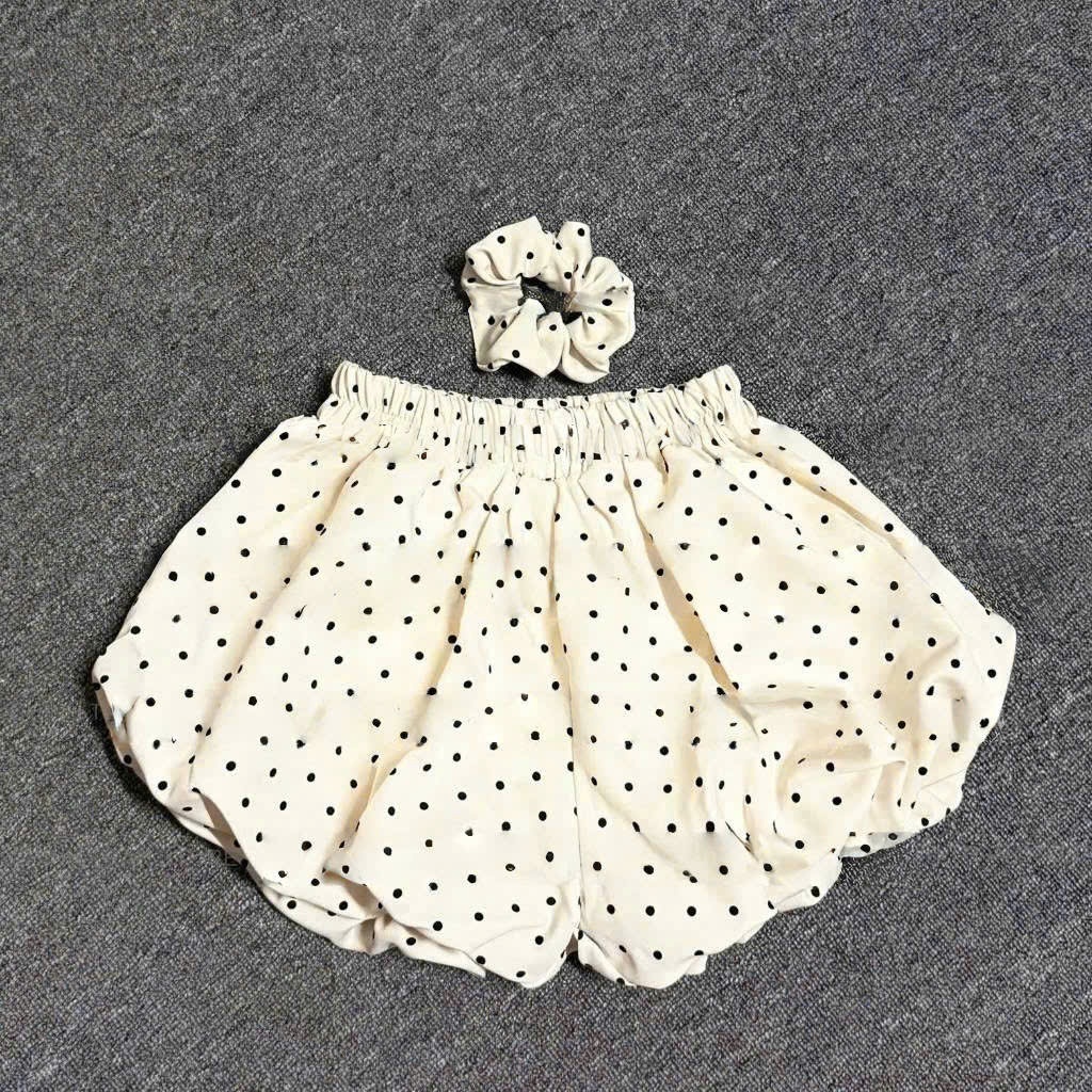 Quần Short Bí Phồng Chấm Bi Dễ Thương Lưng Chun- Trendy 12 Tháng Sáu MA 609 | BigBuy360 - bigbuy360.vn