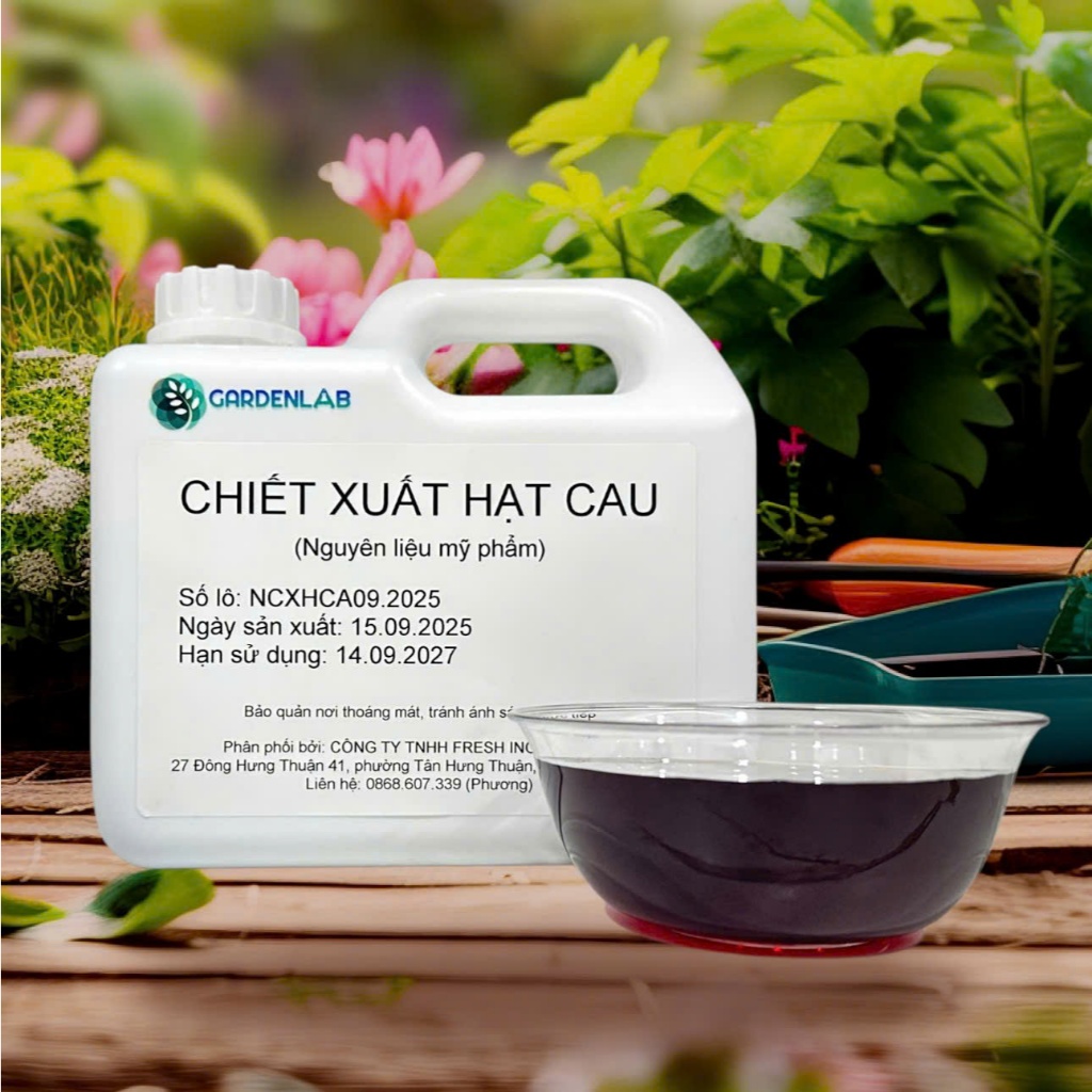 Mẫu thử 50gr - CHIẾT XUẤT HẠT CAU - Nguyên liệu mỹ phẩm - GARDENLAB.VN