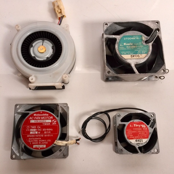 Quạt hút điện 200v AC – 100v AC – 18v DC hàng Nhật bãi