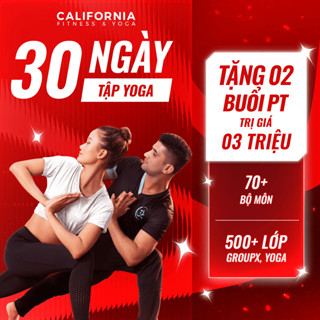 30 ngày tập Yoga không giới hạn thời gian tại California Fitness & Yoga