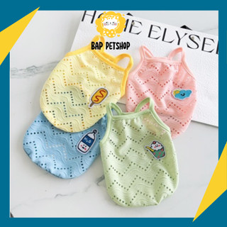 Áo 2 Dây Lưới Mỏng Cho Chó Mèo Nhỏ - Cực Thoáng Khí Đón Hè